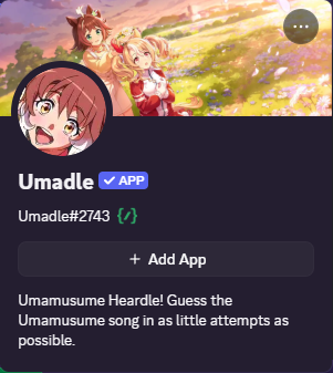 Umadle Discord app preview